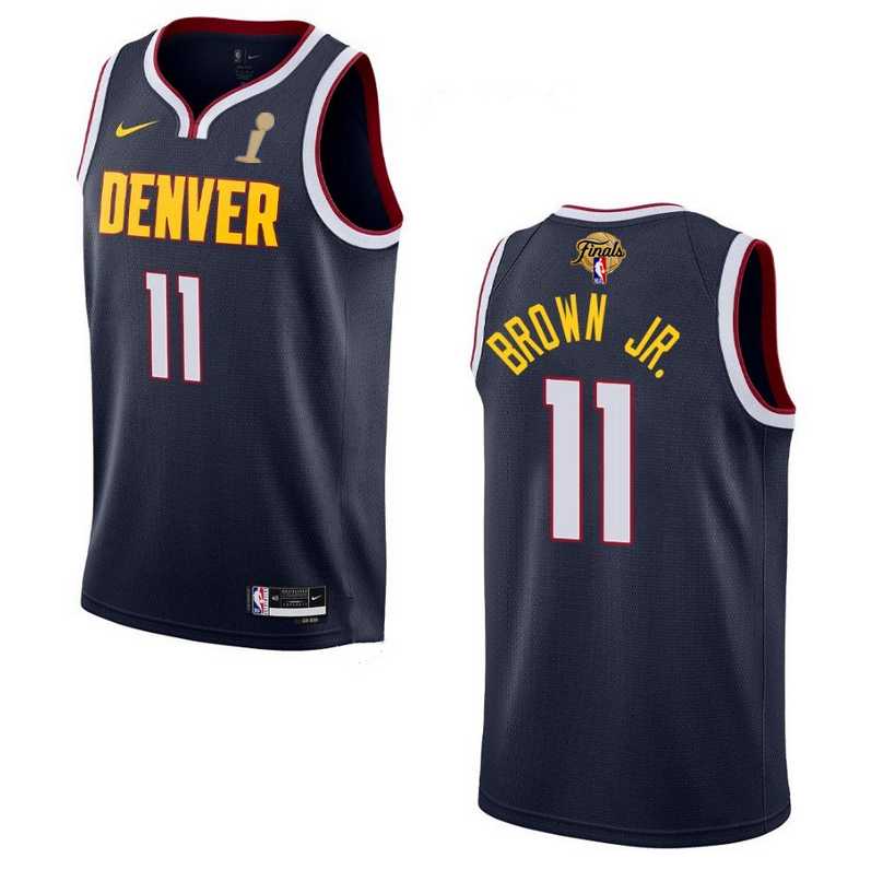 Men's Denver Nuggets #11 Bruce Brown Navy 2023 Finals Champions Icon EditionStitched Basketball Jersey,We sell and wholesale Men's Denver Nuggets #11 Bruce Brown Navy 2023 Finals Champions Icon EditionStitched Basketball Jersey on line form chian!